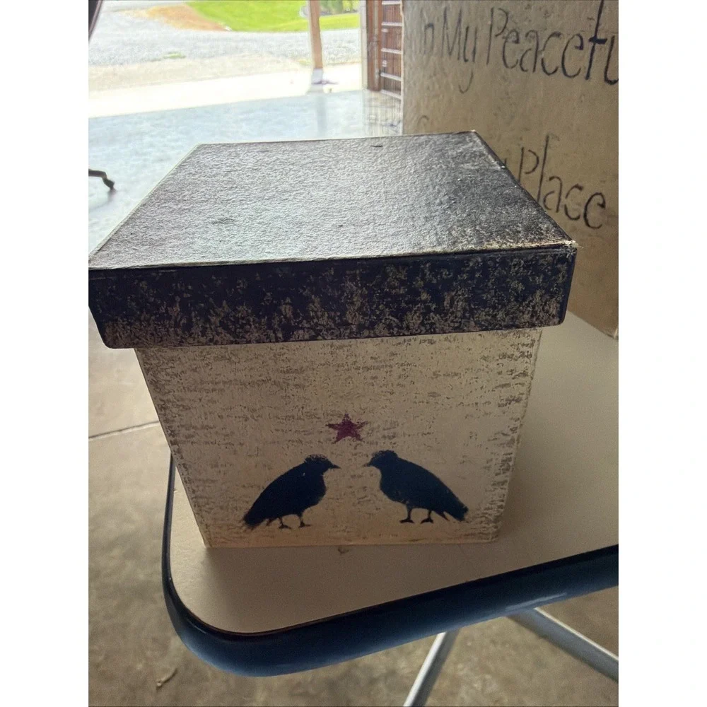 Primitive Decor Set Of 5 Nesting Boxes There Is Spirit Grace In My Country Place